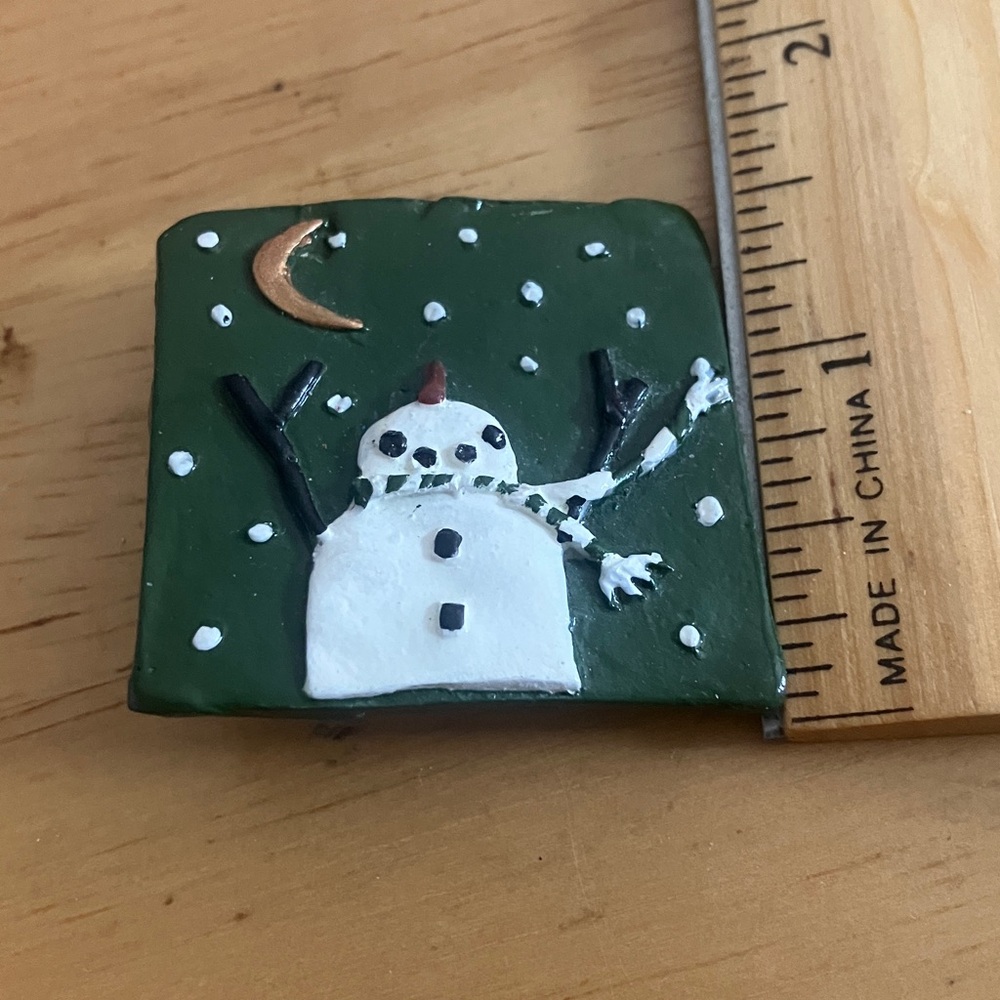 Festive Snowman brooch